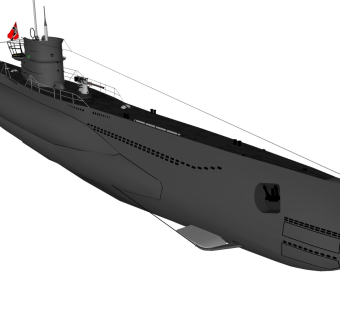 精细船只军事模型军舰 航母 潜水艇 (28)